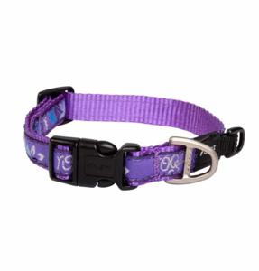 Rogz Fancy Dress Classic Dog Collar Forest Purple Large