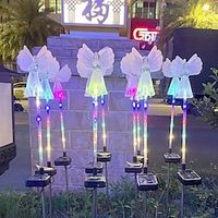 2Pcs Solar Angel Lamp, Outdoor Use of Waterproof, Christmas Garden Decorative, Landscape Floor Lamp, Holiday Lights miniinthebox - thumbnail