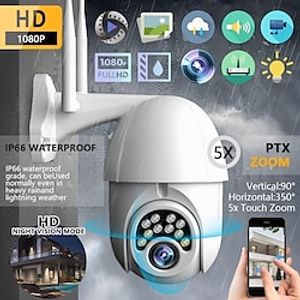 Security Surveillance IP Camera with Onvif WiFi 2MP 1080P Wireless Speed Dome CCTV IR Outdoor NetCam  16/32/64G TF Card(optional) miniinthebox