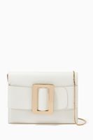 Buckle Travel Case Crossbody Bag in Grained Calfskin