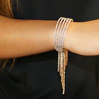 Women's Tennis Bracelet Tassel Fringe Precious Fashion Luxury Rhinestone Bracelet Jewelry Gold For Gift Engagement Lightinthebox