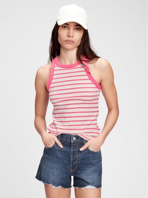 Sleeveless Halter-Neck Top