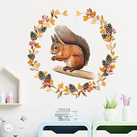 Animals Cartoon Wall Stickers Living Room Kids Room Kindergarten Removable Pre-pasted PVC Home Decoration Wall Decal 1pc miniinthebox - thumbnail