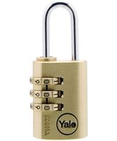 Yale Combination Padlock 22Mm Brass