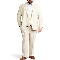 White Men's Wedding Suits Solid Colored 3 Piece Daily Business Plus Size Single Breasted Two-buttons 2023 miniinthebox