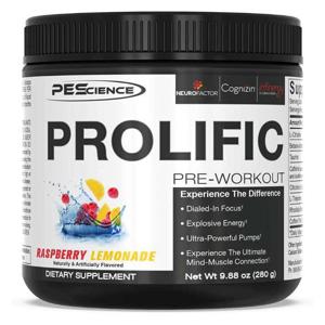 PEScience Prolific Pre Rasp Lemonade 40serv