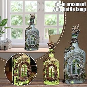 Night Light, Romantic Luminous Wine Bottle Lamp, Handmade Resin Luminous Wine Bottle Lights Decorations, for Holiday Party Home Farmhouse Decorations Lightinthebox