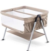 Teknum Fellow 2 Twin Bedside Crib Bassinet - Ivory TK_FELLOW2_IV