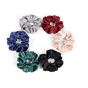 100% Mulberry Silk Hair Scrunchies Ties for Frizz  Breakage Prevention, Nature Silk Hair Ties No Damage, Elastic ponytail Holders, 1Pc Lightinthebox