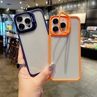 Phone Case For iPhone 15 Pro Max Plus iPhone 14 13 12 11 Pro Max X XR XS 8 7 Plus Back Cover with Stand Holder Transparent Shockproof TPU PC miniinthebox - thumbnail