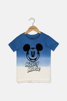 Little Girls Mickey Mouse Short Sleeve Top  Blue - thumbnail