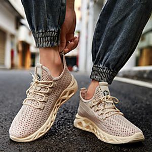 Men's Trainers Athletic Shoes Flat Sandals Comfort Shoes Crib Shoes Sporty Casual Athletic Outdoor Running Shoes Fitness  Cross Training Shoes Synthetics Breathable Non-slipping Shock Absorbing Lightinthebox
