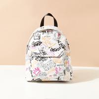 Mistotes Printed Backpack with Zip Closure - 26x14x32 cms