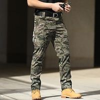 Men's Cargo Pants Cargo Trousers Softshell Pants Tactical Pants Print Pocket Camouflage Comfort Breathable Outdoor Daily Going out Fashion Casual Black Green Lightinthebox - thumbnail