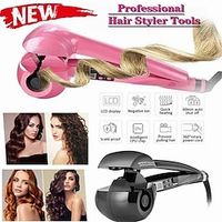 Automatic Curling Iron Steam Hair Curler Ceramic Titanium Steamer Spray Spiral Rotating with LED Display Lightinthebox - thumbnail