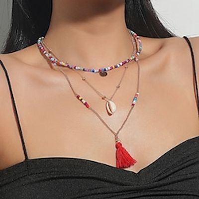 Women's necklace Ethnic Style Street Multicolor Necklaces Lightinthebox