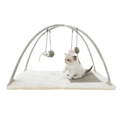 Trixie Junior Scratching Mat With Arch For Cats - Grey 60X33X42cm