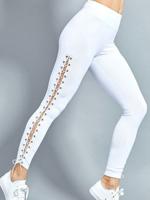 Cross Strap Hollow Women Leggings