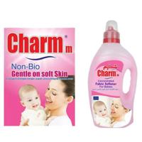 Charmm Non-Bio Detergent Powder 2kg + Fabric Softener 1.5L