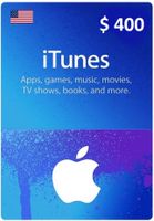 $400 USA Apple iTunes Gift Card (Instant E-mail Delivery)