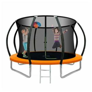 Megastar - Jump N Bounce Trampoline With Basketball Hoop 10Ft - Orange