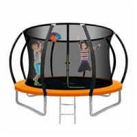 Megastar - Jump N Bounce Trampoline With Basketball Hoop 10Ft - Orange - thumbnail