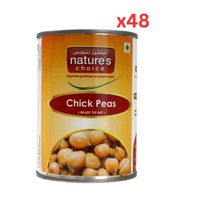 Natures Choice Chick Peas, 400 Gm Pack Of 48 (UAE Delivery Only)