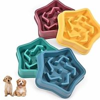 Slow Feeder Non Slip Dog Bowl Fun Puzzle Feeding Bowls Eco-Friendly Non-Toxic Preventing Choking Healthy Design Pet Eat Feeders Stop Bloat for Fast Eaters Lightinthebox - thumbnail