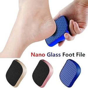 Glass Foot File Callus Remover - Foot Scrubber Heel Scraper for Dead Skin Removal, Foot Buffer Shower Pedicure Tool for Men, Women, Soft Feet Care miniinthebox