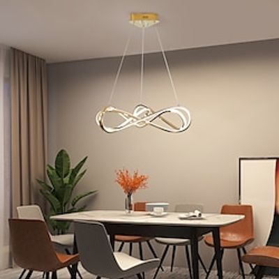 LED Ceiling Light Modern LED Pendant Light Circle Design Dimmable Aluminium Only Dimming with Remote Control 110-240V Lightinthebox