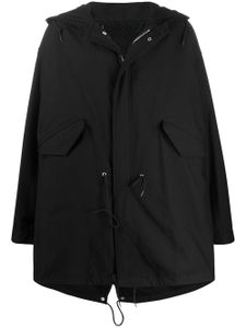 Raf Simons Antwerp print parka coat - Black