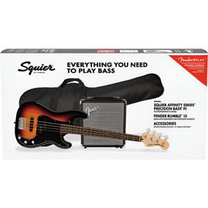 Fender Affinity Series Precision Bass Guitar with Amplifier Pack - Sunburst