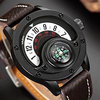 Oulm Men's Sport Watch Analog Quartz Casual Calendar / date / day / One Year / Genuine Leather miniinthebox Oulm Men's Sport Watch Analog Quartz Casual Calendar / date / day / One Year / Genuine Leather miniinthebox