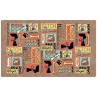 Drymate Dog Bowl Place Mat Cool Dog Brown 16X28Cm