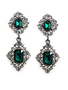 Graceful Faux Crystal Earrings