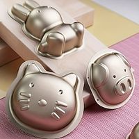DIY Cartoon Creative Cake Mold, Animal Series Cake Mold, Non Stick Baking Mold, Thickened Carbon Steel Cake Baking Plate, Auxiliary Food Cake Mold Lightinthebox - thumbnail