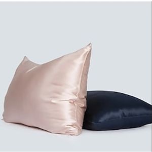 100% Mulberry Silk Pillowcase for Hair and Skin Health,Soft and Smooth Luxury Silk Pillow Cover,Double Side 19 Momme Natural Silk Pillow Case Envelope Closure ,1pc Lightinthebox