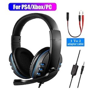 iMosi Over-ear Headphone Over Ear 3.5mm Audio Jack PS4 PS5 XBOX Ergonomic Design Stereo Built-in Mic for Apple Samsung Huawei Xiaomi MI Everyday Use Office Business PlayStation Xbox PC Computer Lightinthebox