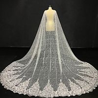 Sleeveless Elegant  Bridal Lace Wedding  Wedding Party Shawl  Wrap  Shawls  Women's Wrap With Solid Lightinthebox - thumbnail