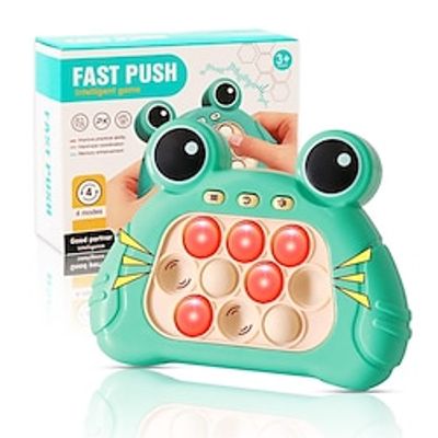 Fast Push Bubble Game for Kids  Adults, Version 2, Pop Light Up It Game Fidget Toy Handheld Game, for 8-12 Year Old Boys  Girls Sensory Toys for Autistic Children Lightinthebox