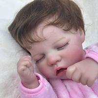 18 inch Reborn Doll Baby Toddler Toy Reborn Toddler Doll Doll Reborn Baby Doll Baby Baby Girl Reborn Baby Doll Twins A Newborn lifelike Gift Hand Made Non Toxic Vinyl W-031733 with Clothes and Lightinthebox