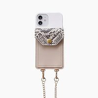 Phone Case For Samsung Galaxy Back Cover S22 Ultra Plus S21 FE S20 S10 S10 Plus Wallet Frosted with Adjustable  Neck Strap Lines  Waves TPU PU Leather Lightinthebox - thumbnail