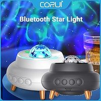Starry Sky Projector Led Night Light Bluetooth Water Wave Star Music Desk Atmosphere Lamp For Bedroom Children Gift Lightinthebox - thumbnail