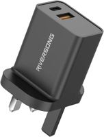 Riversong Safekubd2 2 PORT 2.4A 5V Wall Charger, Black