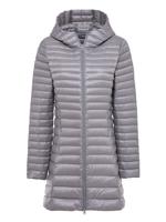 Women Solid Hooded Down Coat