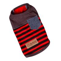 Hong Pet Black & Red Stripe Pet clothes - Small - thumbnail