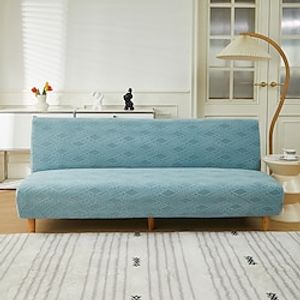 3 Different Sizes Jacquard Fabric Armless Sofa Bed Cover Sofa New Year Decor Slipcovers Stretch Protector Elastic Bench Cover Lightinthebox