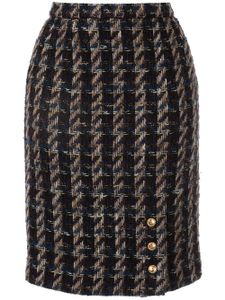 Chanel Pre-Owned tweed pencil skirt - Black