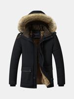 Detachable Hood Fur Padded Jacket