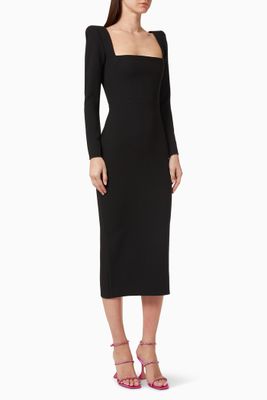 Baird Portrait Dress in Crepe Baird Portrait Dress in Crepe